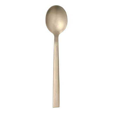 Libbey - Formerly World Tableware 763 001 Elexa Gold Satin Or 6-1/8 in. Teaspoon - Dozen