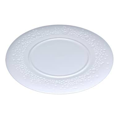 RAK Porcelain BCFSBBSP32 Feelings Bubbles 12.5 in White Plate - 6 / CS