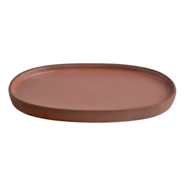 ARC Cardinal FP754 Terra Sienna 9.5 x 6.5" Oval Tray - 4 / CS