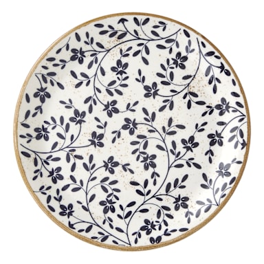 Steelite 18000566 Impressions Flora Blue 10" Plate