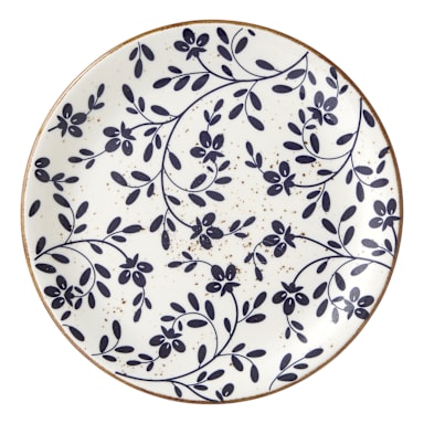 Steelite 18000567 Impressions Flora Blue 8" Plate