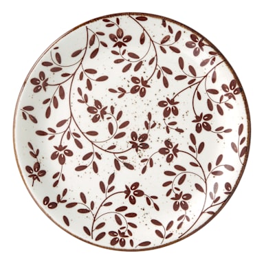 Steelite 18030567 Impressions Flora Brown 8" Plate