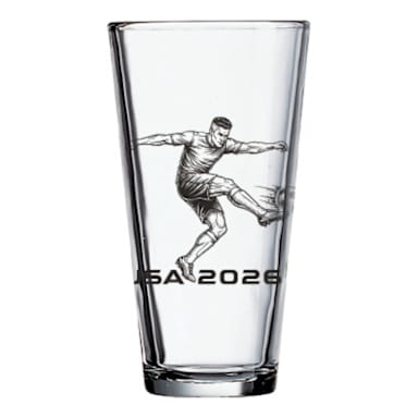 ARC Cardinal X3676 16 ounce USA Soccer Mixing Glass