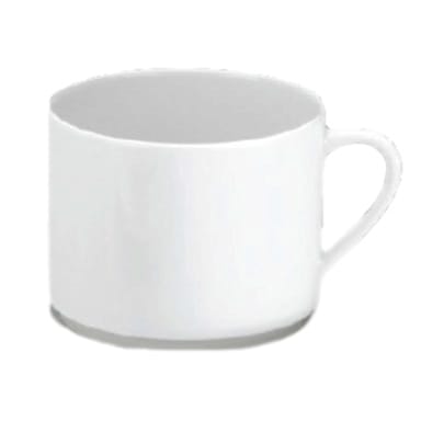 Pillivuyt 6637V899 White Valencay 12 ounce Breakfast Cup