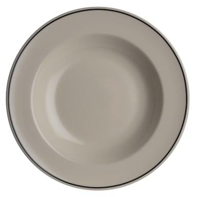 Homer Laughlin HL3801743 Black Line 20 ounce Pasta Bowl