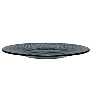Steelite 6151B445 Willow 10.63" Glass Plate w/ Med Well