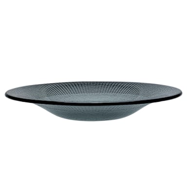 Steelite 6151B447 Willow 11-1/4 in. Smoked Glass Coupe Plate