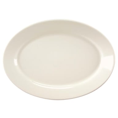 Homer Laughlin HL106700 Ivory 15.6 x 11.3" Oval Platter