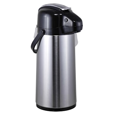 Steelite 7401MM140 Archer 2.5L Lever Airpot w/ Glass Liner - 6 / CS