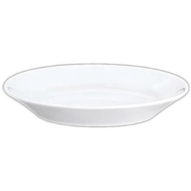 Pillivuyt 6626V369 Paris White 8.75 x 6" Oval Platter - 6 / CS