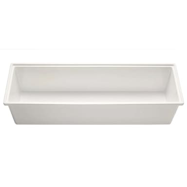 Bon Chef EZ-12L-5PWHT Pearl White 1/2 Size Long x 5" Smart Bowl