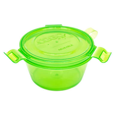 Agreenozzi O-SN-1-G Green 5.2 in. Bowl w/ 8/12/16 oz. Lines