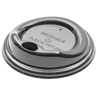Agreenozzi O-LID-B Black Reusable Hot/Cold Cup Lid