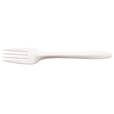 Agreenozzi OZZI-PBCUTFORK-W White Plant Based Reusable Fork