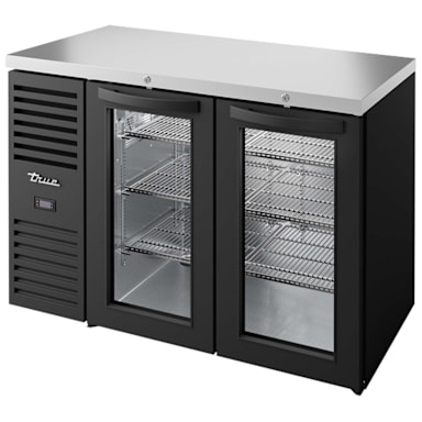 True TBR48-RISZ1-L-B-GG-1 Glass 2-Section 48" Back Bar Cooler