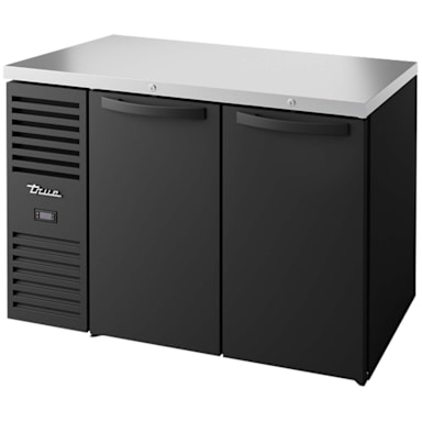 True TBR48-RISZ1-L-B-SS-1 Solid 2-Section 48" Back Bar Cooler