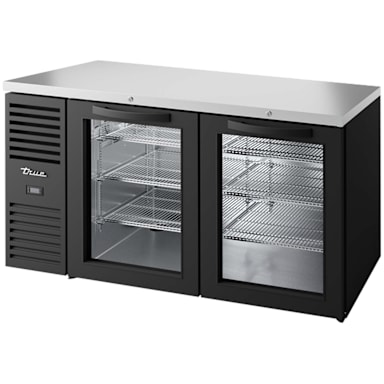 True TBR60-RISZ1-L-B-GG-1 Glass 2-Section 60" Back Bar Cooler