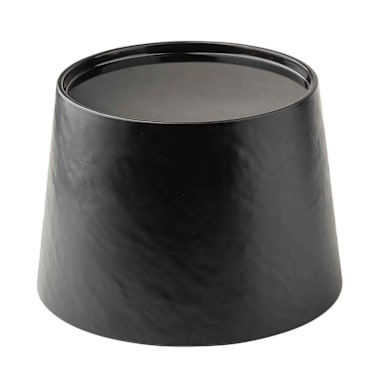 TableCraft 12809 Frostone Black 10 in. Dia x 7 in. Bev. Dispenser Base