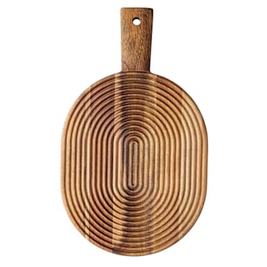 TableCraft 12955 Acacia Oblong 15" x 9" Serving Board