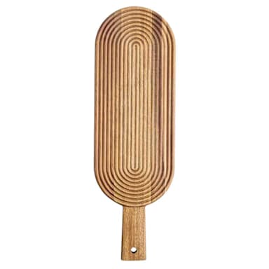 TableCraft 12956 Acacia 20" x 6.5" Oblong Serving Board