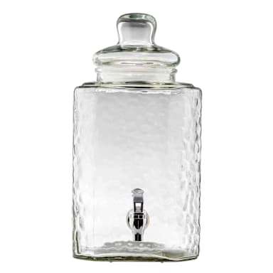 TableCraft 13000 Glass Square 2.5 Gallon Beverage Dispenser