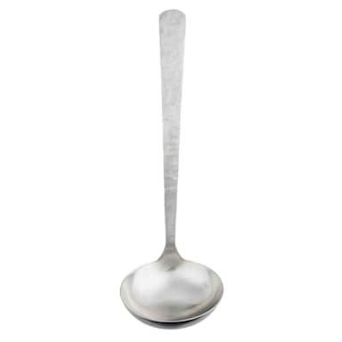TableCraft 12981 Solaire Hammered S/S 12" 4 ounce Serving Ladle