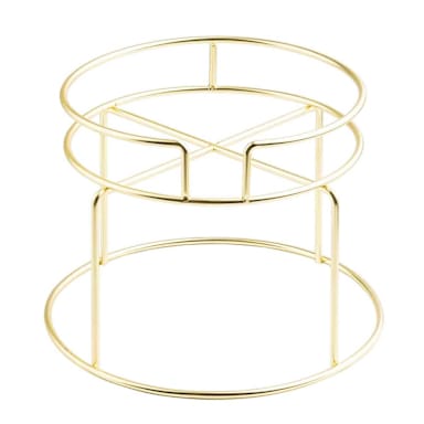 TableCraft 12911 Gold Wire 11 x 11 x 8" Beverage Dispenser Stand