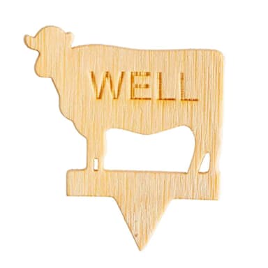 TableCraft 13114 Well Cow-Shape Steak Marker