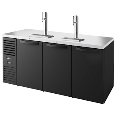 True TDR72-RISZ1-L-B-SSS-1 Solid 3-Section 72" Draft Bar Cooler