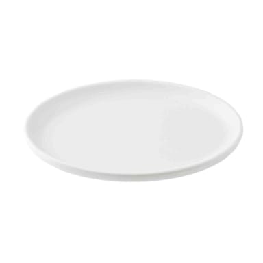 TableCraft 13116 Terra White 9" x 6" Oval Plate