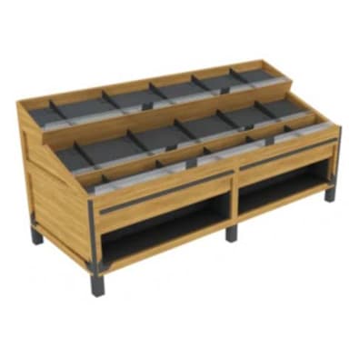 Marco OBP-28985 OSB 100 x 40 x 47" Bulk Bin Display