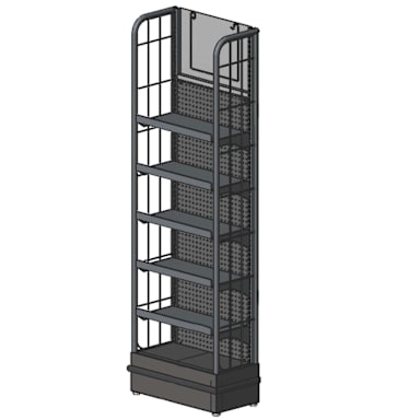 Marco GRO-011 WM GB 5-Shelf Free Standing End Cap Display
