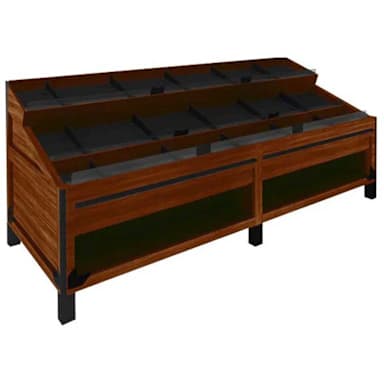 Marco OBP-28985 OSB-SC Select Cherry 100 x 40 x 47 in Bulk Bin Display