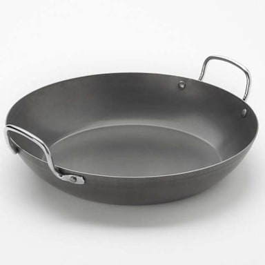American Metalcraft BSPP12 Black Steel 12-3/4" Paella Pan