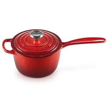 Le Creuset 21181016060041 Cerise Cast Iron 1.75 qt. Saucepan with Lid