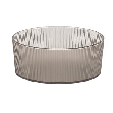 FOH DBO203GYT22 Gatsby Smoke 7.5" Bento Bowl - 6 / CS