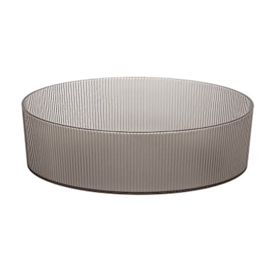FOH DBO204GYT22 Gatsby Smoke 10.5" Bento Bowl - 6 / CS