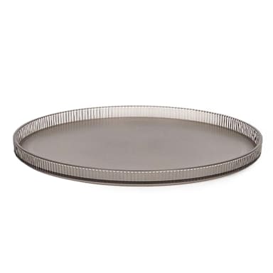 FOH DDP099GYT22 Gatsby Smoke 10.5" Serving Lid - 6 / CS