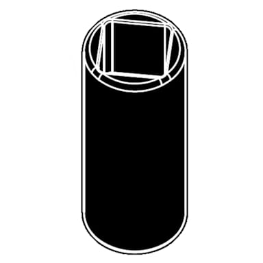 Darling Foodservice Black 1.5 x 5 Stem Connector f/ Sign Holder