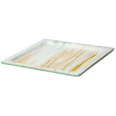 Rosseto GLS060GW Aroma Gold/White 9" Square Platter