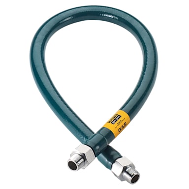 Krowne Metal M5072 PVC / S/S Green .5"ID  x  72"L Gas Hose