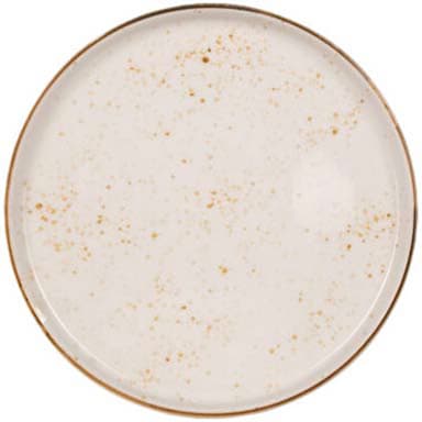Int'l Tableware SH-6WL-CR Splash Creme/Dk Brown 6.5 in Plate
