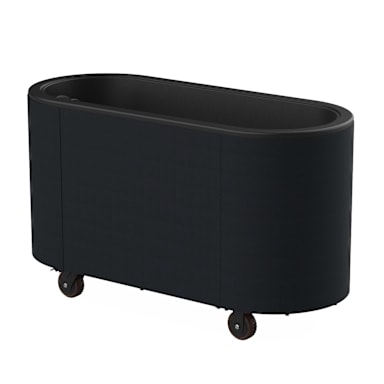 Steelite MGCOVE01BXXB Mobile Black Oval Ice Bin