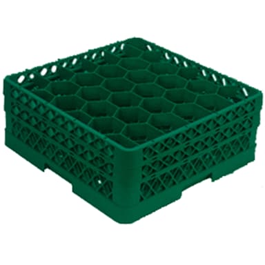 Vollrath TR12HA-19 3-3/16 in Green 30 Cmpt Glass Rack w/ 2 Ext - 2 / CS