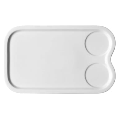 RAK Porcelain MSRIN33 Ivoris 13 x 8-5/8 in. Tray w/ 2 Indents - 6 / CS