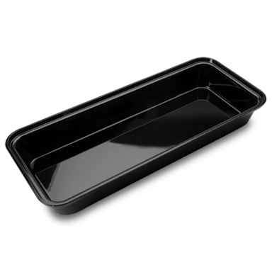 Delfin DFBRC15610 Black 15 x 6-1/2 x 2" Market Tray - 6 / CS