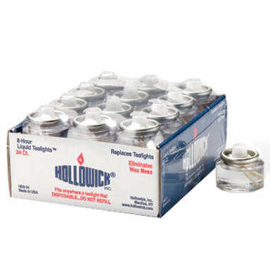 Hollowick HD8-24M 8Hr 1-1/2 x 1-3/16"H Tealight Fuel