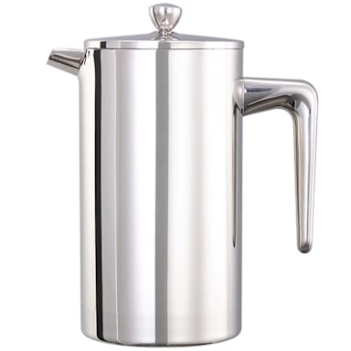 Service Ideas PDWSA1000PS Polished S/S 33.8 oz Double Wall French Press