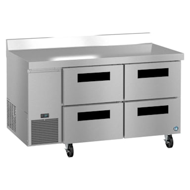 Hoshizaki WLR60B-D4 Sidemount 60 in. Worktop Refrigerator w/ 4 Drawers
