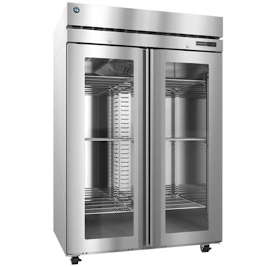 Hoshizaki F2A-FGEN Full Glass Door 2 Section Narrow Upright Freezer